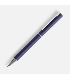 Ручка шариковая Blade Soft Touch, синяя с логотипом