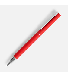 Ручка шариковая Blade Soft Touch, красная с логотипом