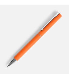 Ручка шариковая Blade Soft Touch, оранжевая с логотипом