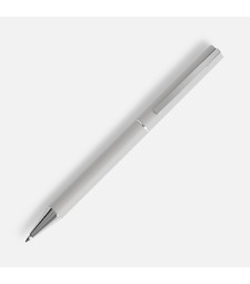 Ручка шариковая Blade Soft Touch, серая с логотипом