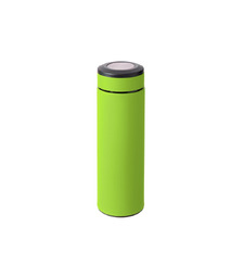 Вакуумный термос Vacuum Flask C1, soft touch, 420мл, зеленое яблоко с логотипом