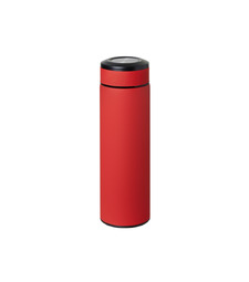 Вакуумный термос Vacuum Flask C1, soft touch, 420мл, красный с логотипом