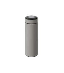 Вакуумный термос Vacuum Flask C1, soft touch, 420мл, серый с логотипом