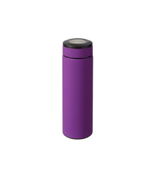 Вакуумный термос Vacuum Flask C1, soft touch, 420мл, фиолетовый с логотипом