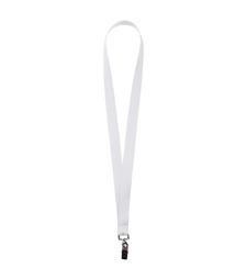 Лента для бейджа Neckband, белая с логотипом