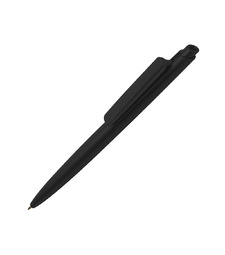 Ipe шариковая ручка RCS из переработанного материала (черные чернила) - Черный с логотипом