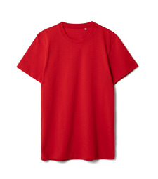 Футболка мужская T-bolka Stretch, красная с логотипом