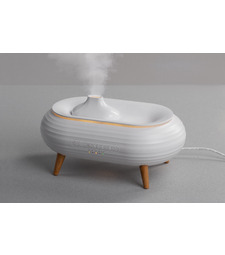 Увлажнитель воздуха "Smart Air" с bluetooth-колонкой, мелодиями и релаксирующими шумами, с подсветкой и ароматизатором, белый с логотипом