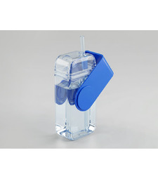 Бутылка для воды JUICY DRINK BOX, синий с логотипом