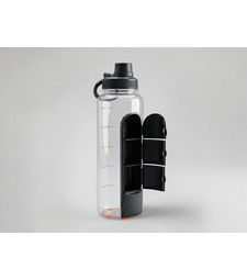 Бутылка для воды Electrolyte, черный с логотипом