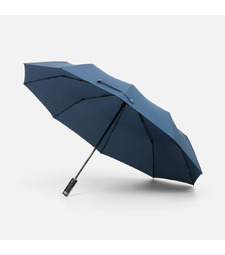 Зонт складной Regenfall, темно-синий с логотипом