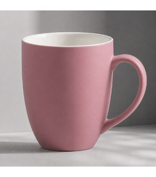 Кружка с покрытием soft-touch Tulip Gum, пыльно-розовый с логотипом