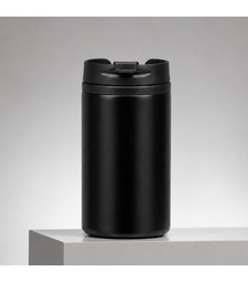 Термокружка Jar 250 мл, черный с логотипом