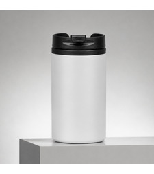 Термокружка Jar 250 мл, белый с логотипом