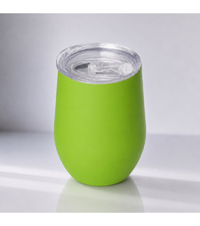Термокружка Vacuum mug C1, soft touch, 370мл, зеленое яблоко с логотипом