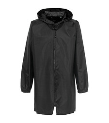 Дождевик Rainman Zip, черный с логотипом