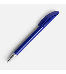 Ручка шариковая Prodir DS3 TPC, синяя с логотипом