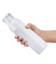 Бутылка для воды VIKING WHITE 650мл. Белая с белой крышкой 6143.07 с логотипом