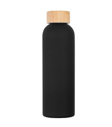 Бутылка для воды BAMBOO PET SOFT 550мл. Черная 6265.08 с логотипом