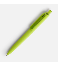 Ручка шариковая Prodir DS8 PRR-T Soft Touch, зеленая с логотипом