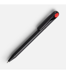 Ручка шариковая Prodir DS1 TMM Dot, черная с красным с логотипом