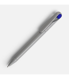 Ручка шариковая Prodir DS1 TMM Dot, серая с синим с логотипом