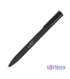 Ручка шариковая "Orion", покрытие soft touch, черный с логотипом