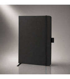 Блокнот ColorNote Black, твердая обложка A5, 80 листов, черный с логотипом
