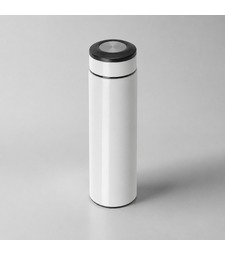Термос Confident Metallic 420мл, белый с логотипом