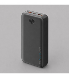 Внешний АКБ NRG Power V2 20000 мА-ч, 2A, 2xUSB, черный, Deppa с логотипом