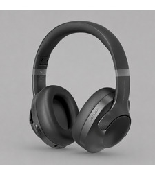 Беспроводные накладные наушники Stereo Ultra ANC, BT 5.4, ANC/ENC, 500мАч, черный, Deppa с логотипом