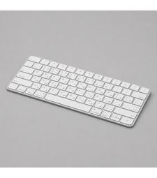Беспроводная клавиатура Air Keyboard для MAC, Windows, 500 мАч, алюминий, белый, Deppa с логотипом