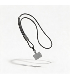 Ремешок-держатель для телефона на запястье Lany Wristband Eco, серый с логотипом
