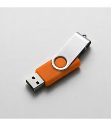 Флеш-карта USB 2.0 16 ГБ Флэш С1, оранжевый с логотипом