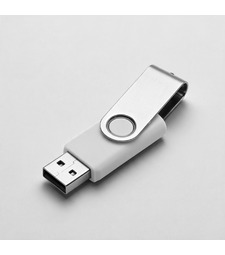 Флеш-карта USB 2.0 32 ГБ Флэш С1, белый с логотипом