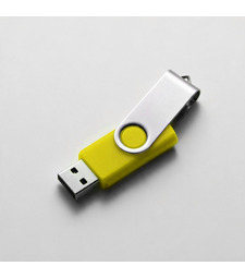 Флеш-карта USB 2.0 32 ГБ Флэш С1, желтый с логотипом