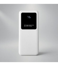 Внешний аккумулятор Kris soft touch, 10000mAh (Белый) с логотипом