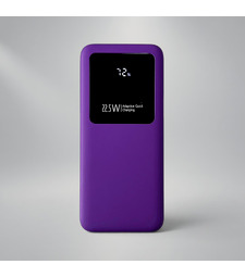 Внешний аккумулятор Kris soft touch, 10000mAh (Фиолетовый) с логотипом