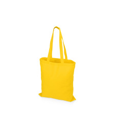 Сумка для шопинга Carryme 140 хлопковая, 140 г/м2, желтый с логотипом