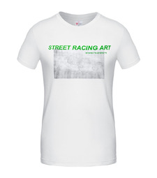 Футболка Street Racing Art, белая с логотипом