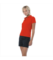 Футболка теннисная женская Safran Pure/women, красный с логотипом