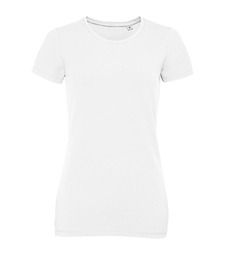 Футболка женская Millenium Stretch Women, белая с логотипом