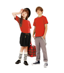 Футболка детская Exact 150/kids, красный с логотипом