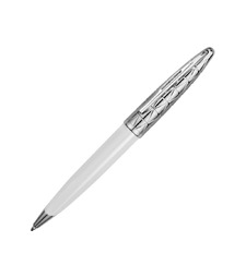 Ручка шариковая Waterman модель Carene Contemporary White ST с логотипом