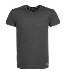 Футболка унисекс Firm Wear, черный меланж с логотипом