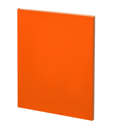 Ежедневник Flat Maxi, недатированный, оранжевый с логотипом