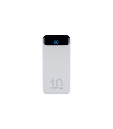 RIVACASE VA2540 (10 000mAh), QC/PD 20W внешний аккумулятор с дисплеем, белый 12/48 с логотипом