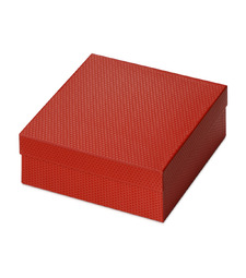Коробка подарочная Gem M, красный с логотипом