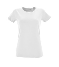 Футболка женская Regent Fit Women, белая с логотипом