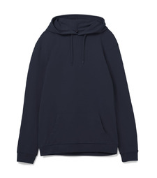 Толстовка с капюшоном унисекс Hoodie, темно-синяя с логотипом